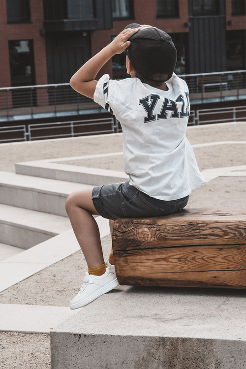 Dětské nízké sportovní boty bílé Frillo