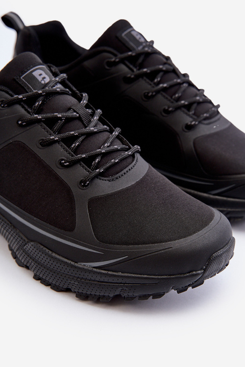 Čierna pánska turistická obuv Menesio