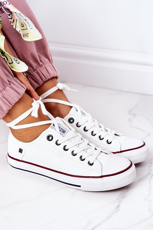 Dámske kožené tenisky Big Star II274001 biela