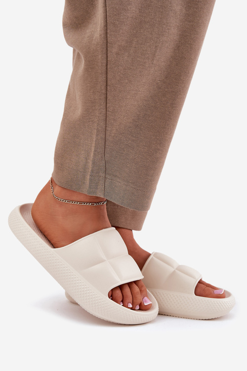 Pěnové Dámske Papuče LEE MAYA SLIDER WOMEN LOW 50251016 Béžové