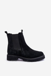 Suede Boots Black Nicole 2672