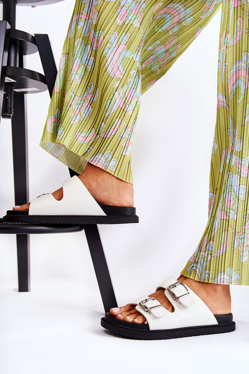 Klasický sklz -dámsky biely Weston Flip -flops