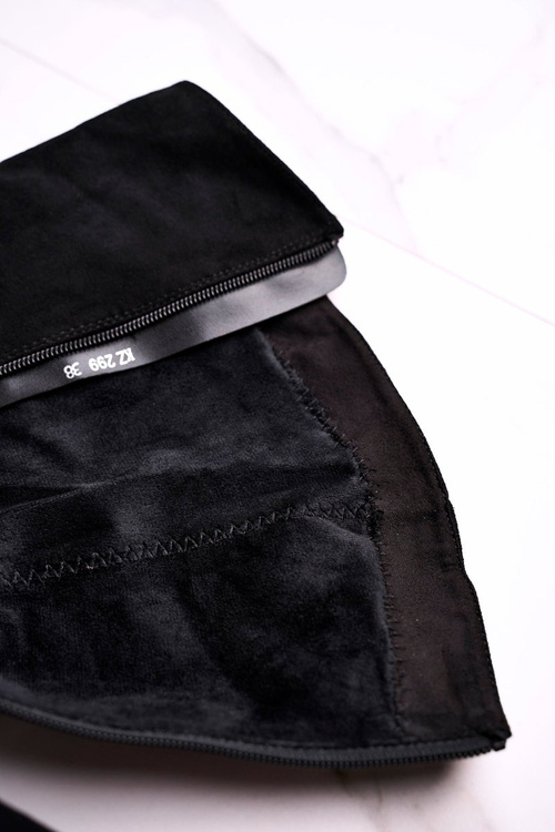 Ženské semišové topánky Sergio Leone Black KZ299