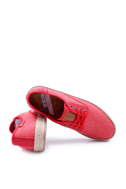 Nízké Pánské Tenisky Espadrilly Big Star Červené DD174173