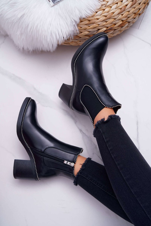 Dámské Kotníkové Boty Černé Rhythmic