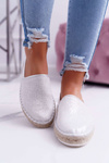 Dámske espadrilles Big Star Braided Silver Sole DD274770