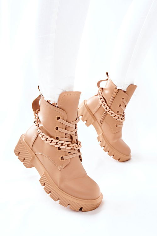 Kotníkové Boty Béžové Izzy