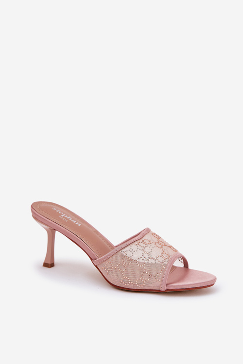 Zdobené Sandále Na Opätku Šampanské Ennoriel