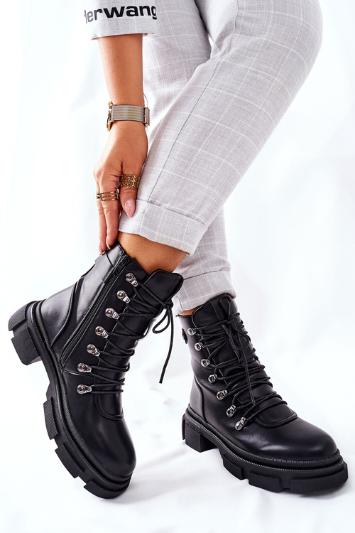 Dámské Zateplené Boty Černé Perfect