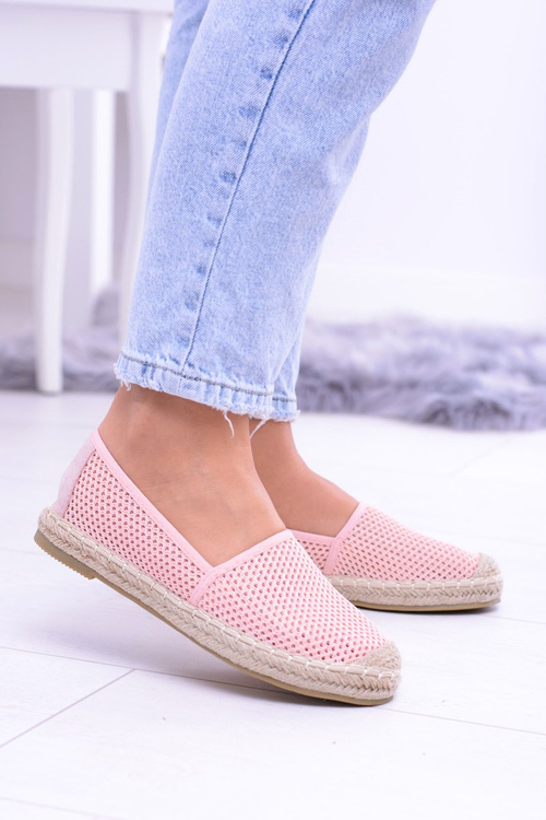 Dámské růžové perforované espadrilky Asumi