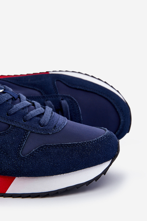 Memory Foam System Pánské sportovní boty Big Star LL174159 námořnická modrá