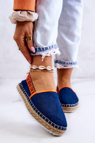 Materiály espadrilles zapôsobia na veľkú hviezdu jj274877 Navy Blue