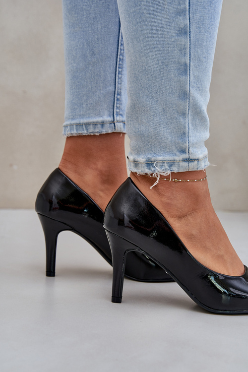 Lodičky Z Lakovanej Eko Kože Čierne Sanalitia