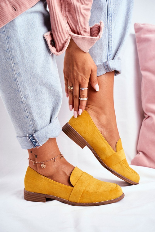 Žlté semišové topánky cintra