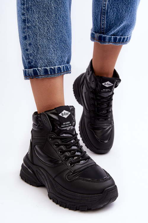 Dámské traperové boty se silnou podrážkou Lee Cooper LCJ-23-44-1973L Černé
