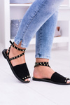 Lu Boo Black Stylish Pari Sandals