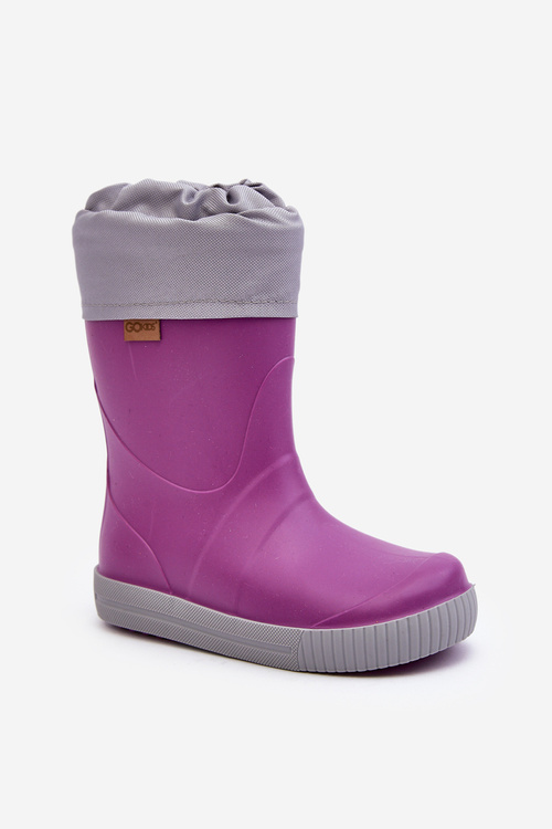 Detské galoshes s Warner Snow Wave Gokids 981 Purple