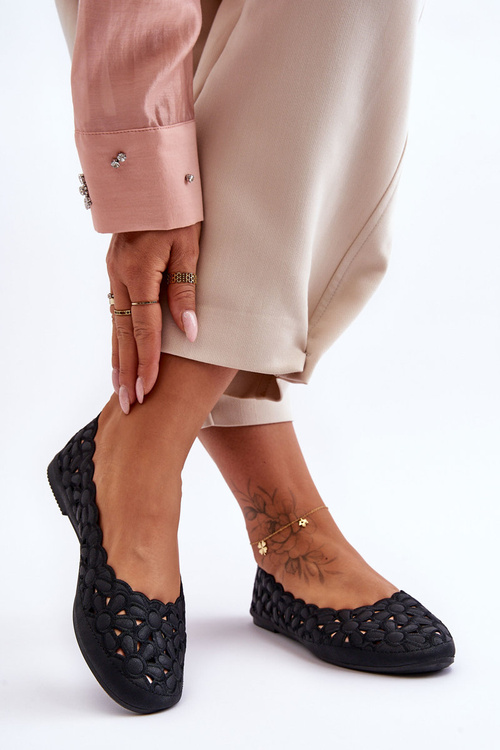 Dámské Prodyšné Baleríny Černé Visionary