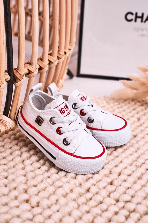 Detská klasická nízka veľká hviezda HH374193 Biele tenisky