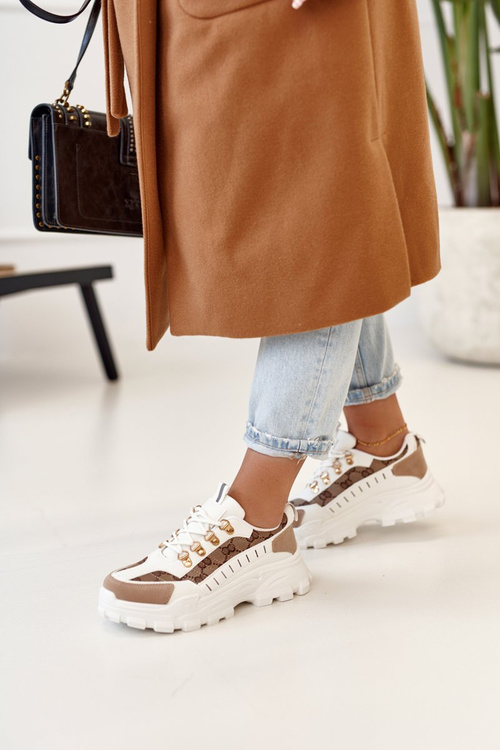 Dámske tenisky na masívnom bielom dni jediný swamer