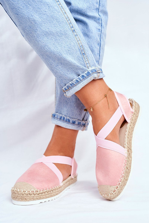 Dámské Espadrilky Růžové Motive