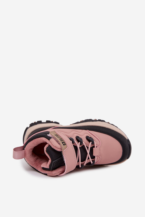 Dětské sněhové boty na suchý zip Big Star SS374011 Růžové