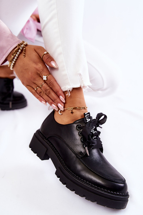 Dámske kožené topánky la.fi 210004b-pu Black