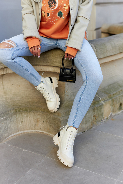 Dámske jarné topánky Light Bege Larina