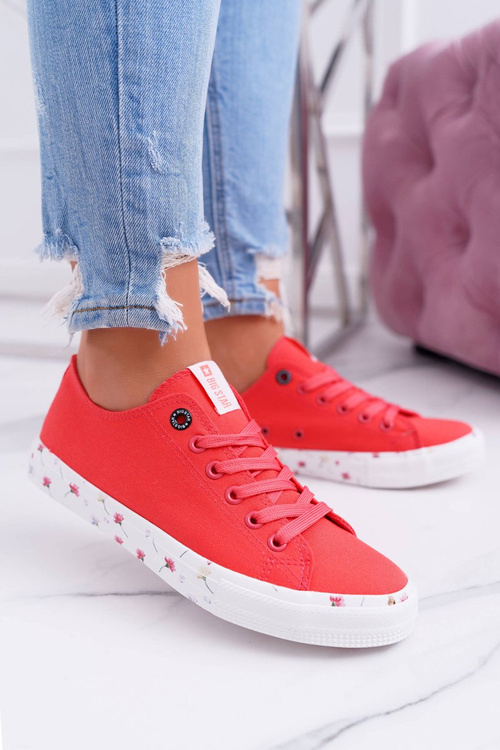 Nízké Dámské Tenisky Big Star Červené DD274709