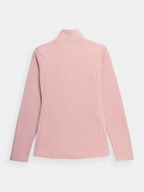 4f Pink Fleece so stojanom -Dámsky golier 4FSS23TFLEF049