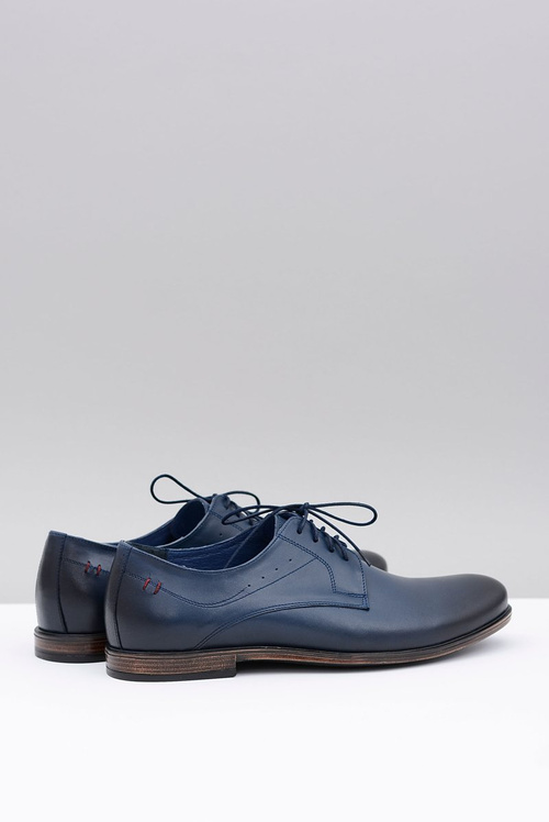 Navy Navy Leather Pánske topánky James