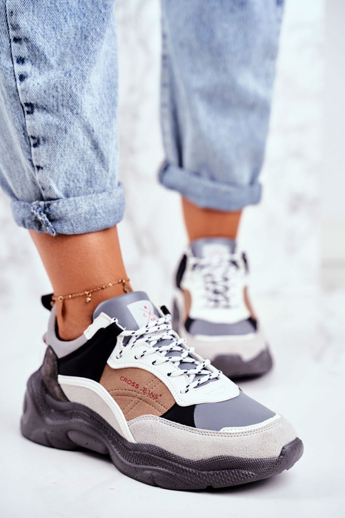 Dámská Sportovní Obuv Cross Jeans sedé GG2R4037