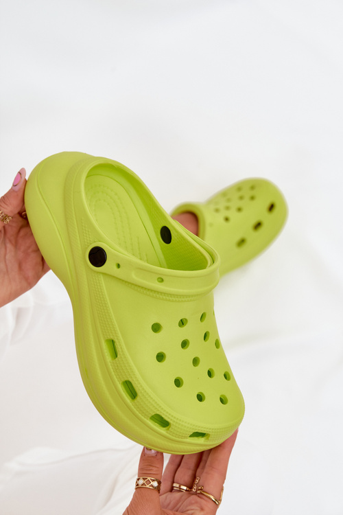 Dámské Pěnové Sandály Limetkové Elisra