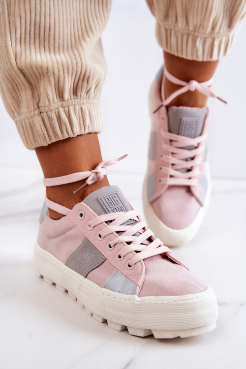 Dámska veľká hviezda JJ274481 Pink Sneakers