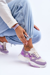 Dámské šněrovací tenisky fialové barvy Cortes