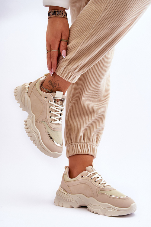 Klasické Tenisky na platformě Béžové Need It