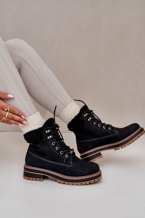 Zateplené dámské boty Big Star OO274A287 Černé