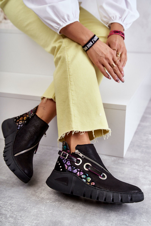 Kožené boty Maciejka 05660-20 Černá