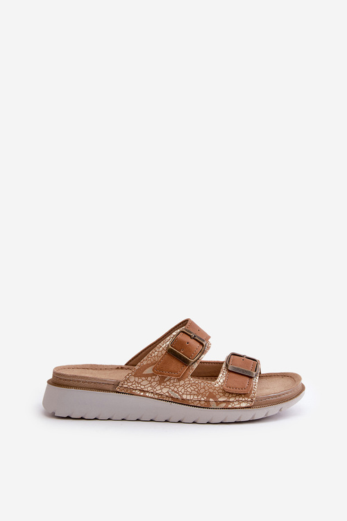 Dámske Pohodlné Sandále S Prackami Hnedé Inblu CN000033