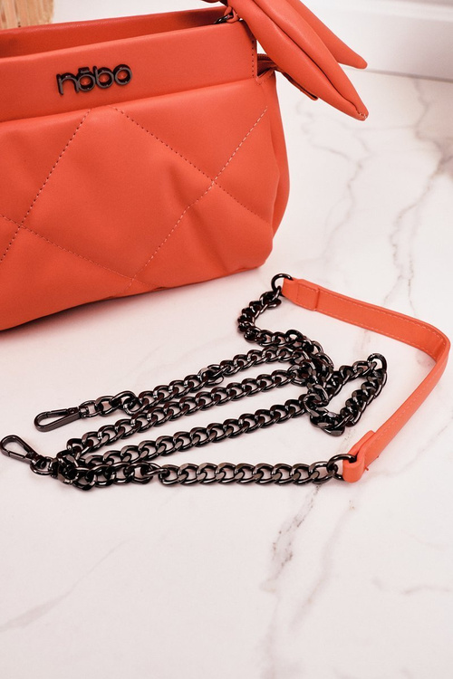 Malá Prošívaná Peněženka Na řetízku NOBO NBAG-K1330 Broskvová