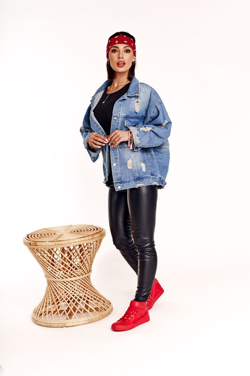 Dámské Kožené Vysoké Tenisky BIG STAR V274529 Červené