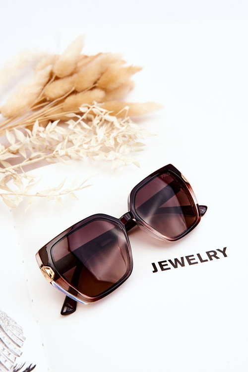 Dámske slnečné okuliare Prius V213 Tmavo hnedé