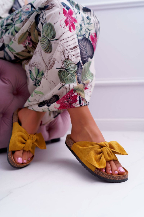 Dámské korkové Nazouváky Žluté Randy