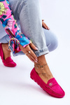 Slocked Suede Poleafers fuchsja castelo