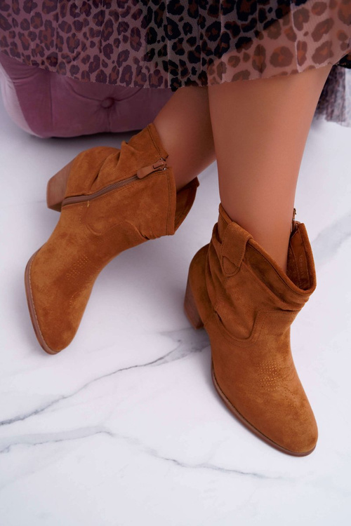 Dámské Kotníkové Boty Na Podpatku Camel Maverick