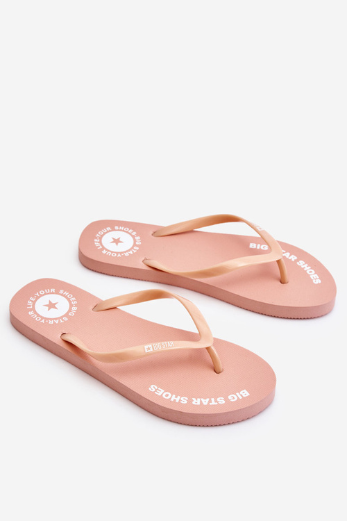Pohodlné flip -flops Big Star LL274802 nahá