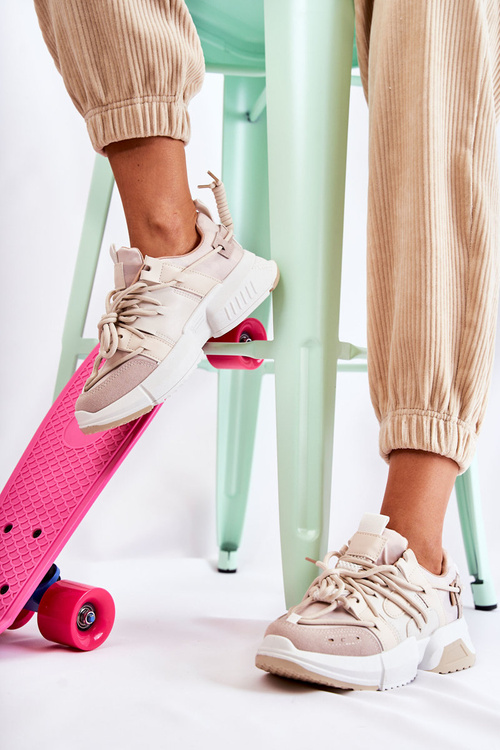 Tenisky športové dámske topánky béžové niekedy