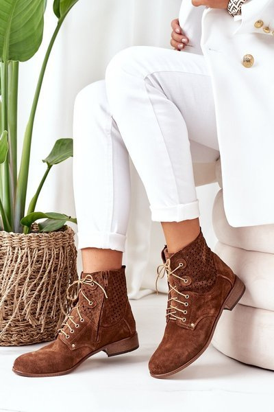 Semišové topánky so vzorom Openwork Josie Openwork