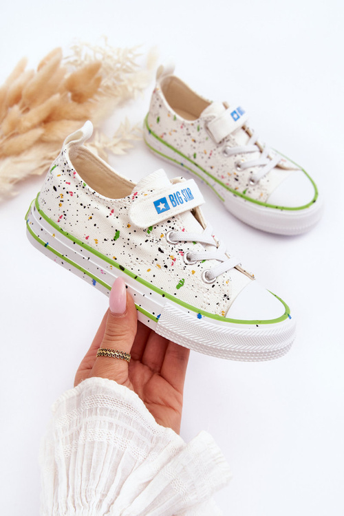 Dětské trampky s rzepem Big Star LL374062 Bílé