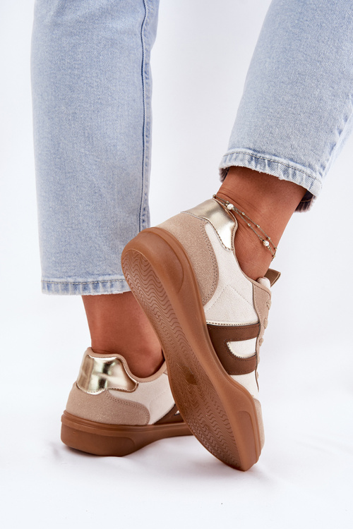 Dámske Tenisky Z Eko Semišu Béžové Satylies